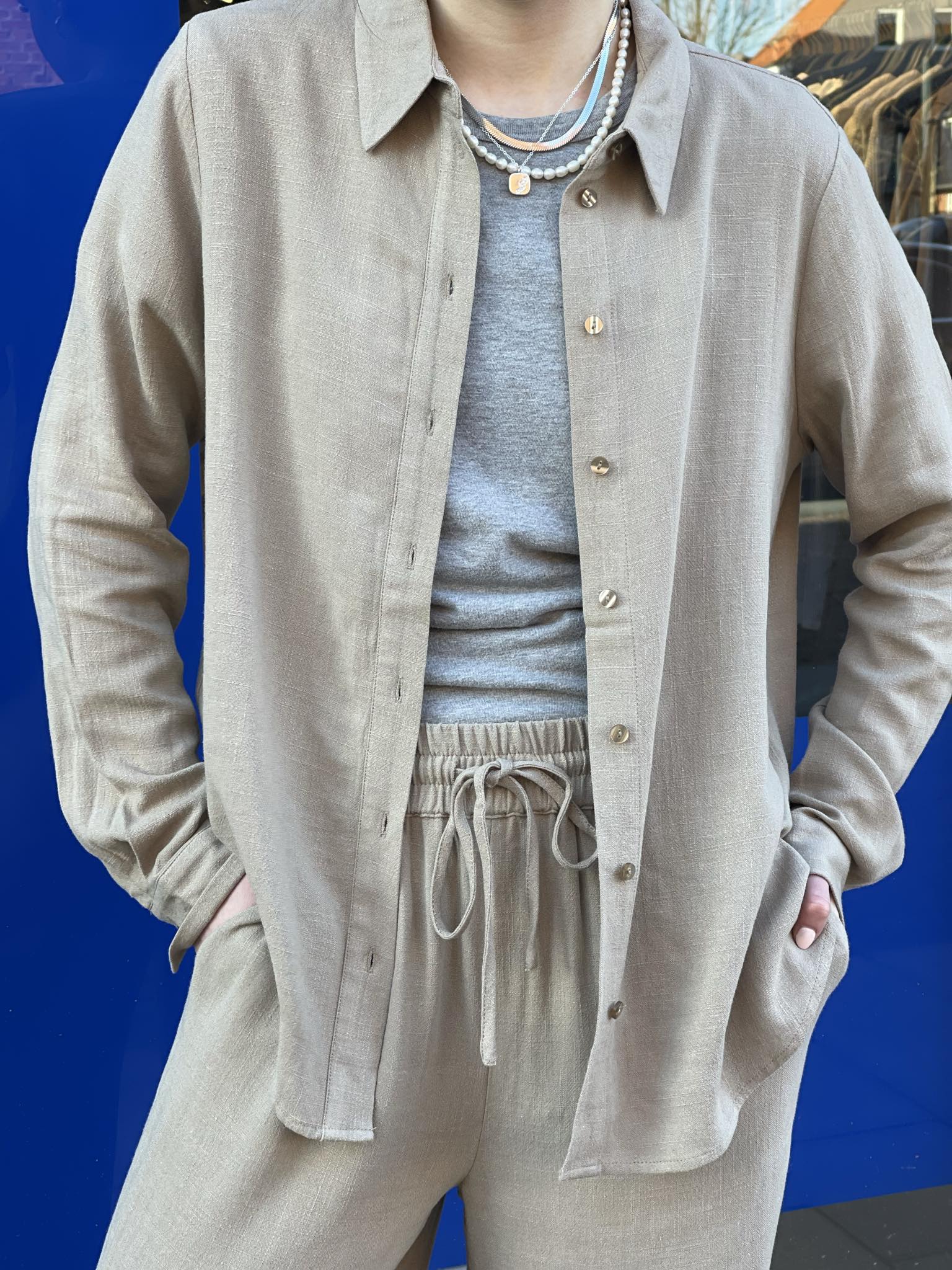 SLFVIVA Shirts - Greige